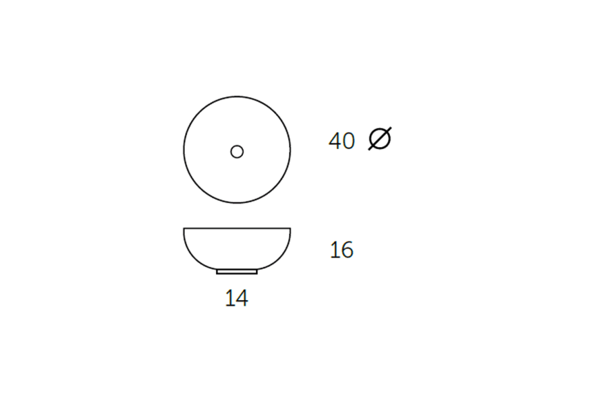 Otto Bruntec lavabo à poser croquis 2