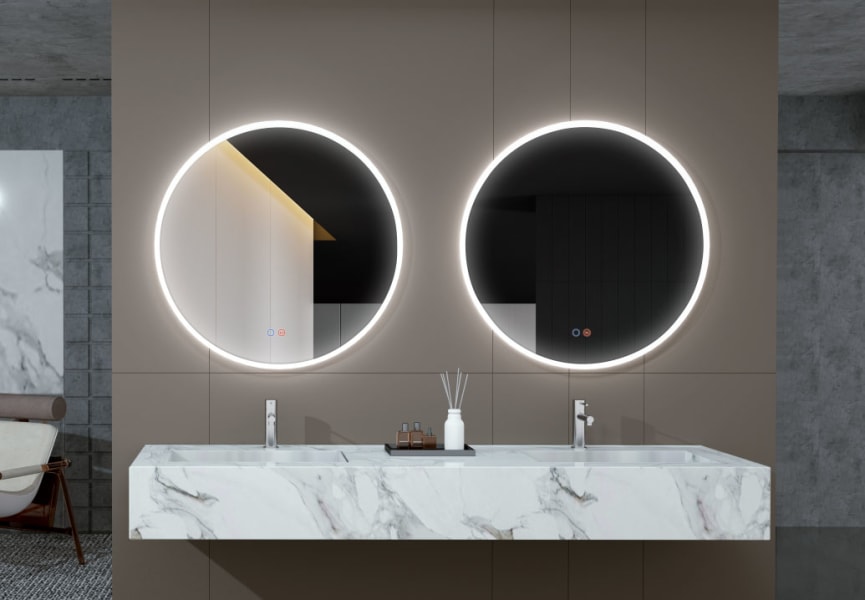 Miroir de salle de bain avec éclairage LED Atenas Ledimex principal 0