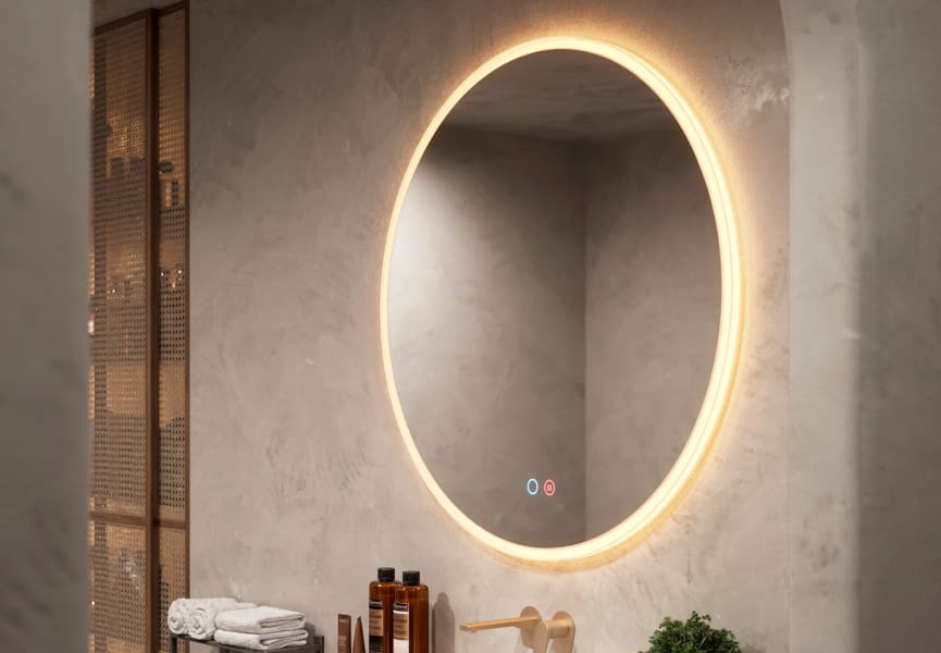Miroir de salle de bain avec éclairage LED Atenas Ledimex principal 0