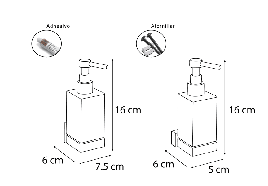 Distributeur de savon Aries/Leo par Mediterranea del baño croquis 4