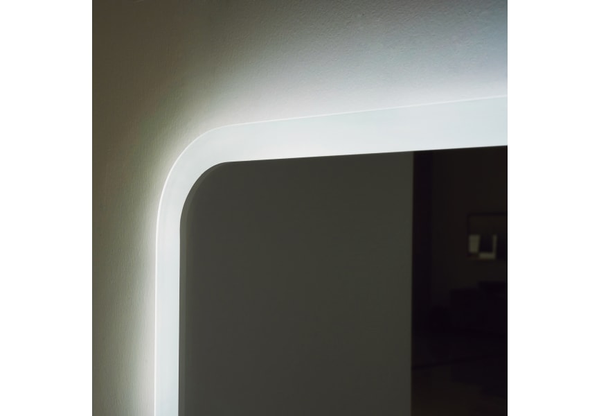 Miroir de salle de bain avec éclairage LED Praga Ledimex détail 2