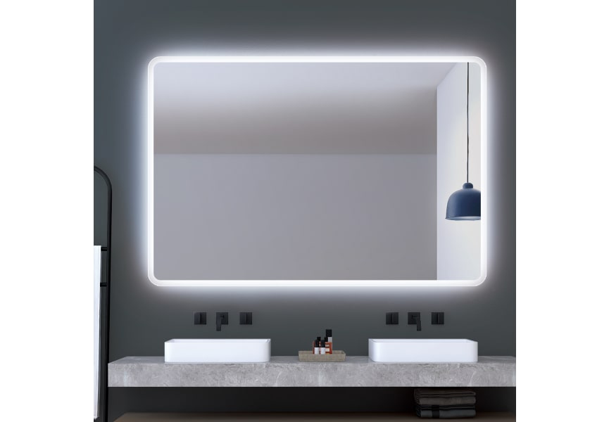 Miroir de salle de bain avec éclairage LED Praga Ledimex principal 2