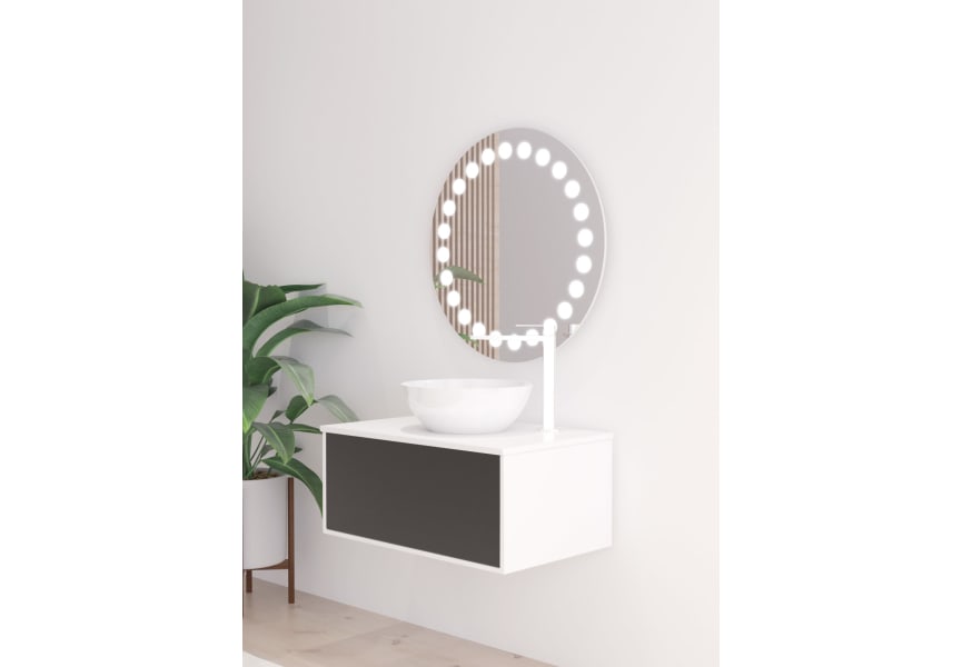 Miroir de salle de bains avec éclairage LED Fashion Bruntec principal 0