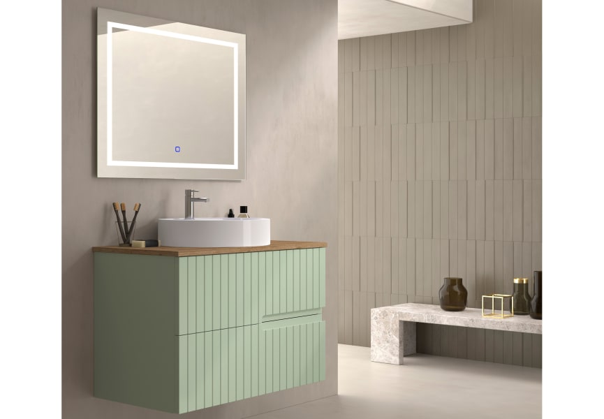 Meuble de salle de bains avec plan de toilette en bois Ebi Bruntec colours principal 8