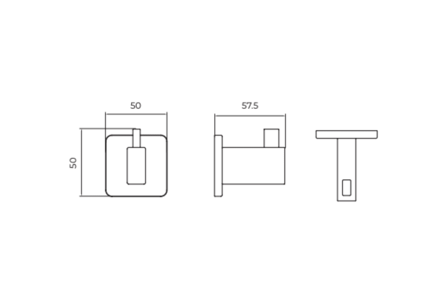 Ensemble d'accessoires de salle de bains Technic Medimex croquis 6