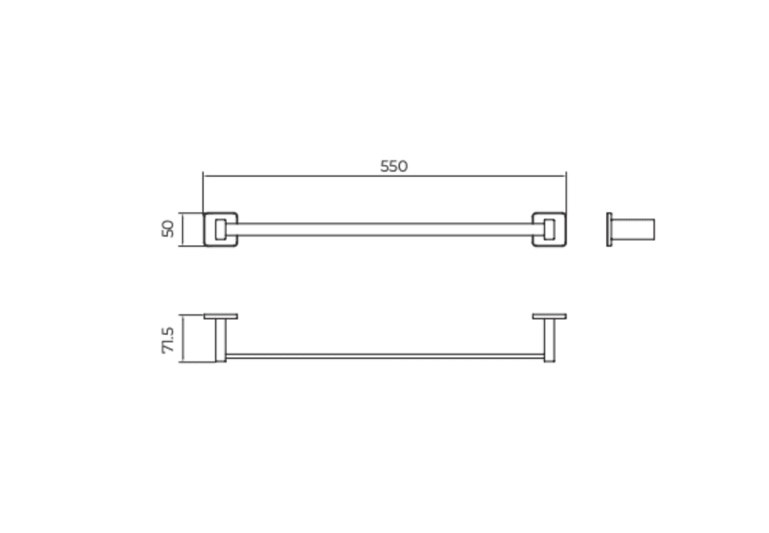 Ensemble d'accessoires de salle de bains Technic Medimex croquis 8