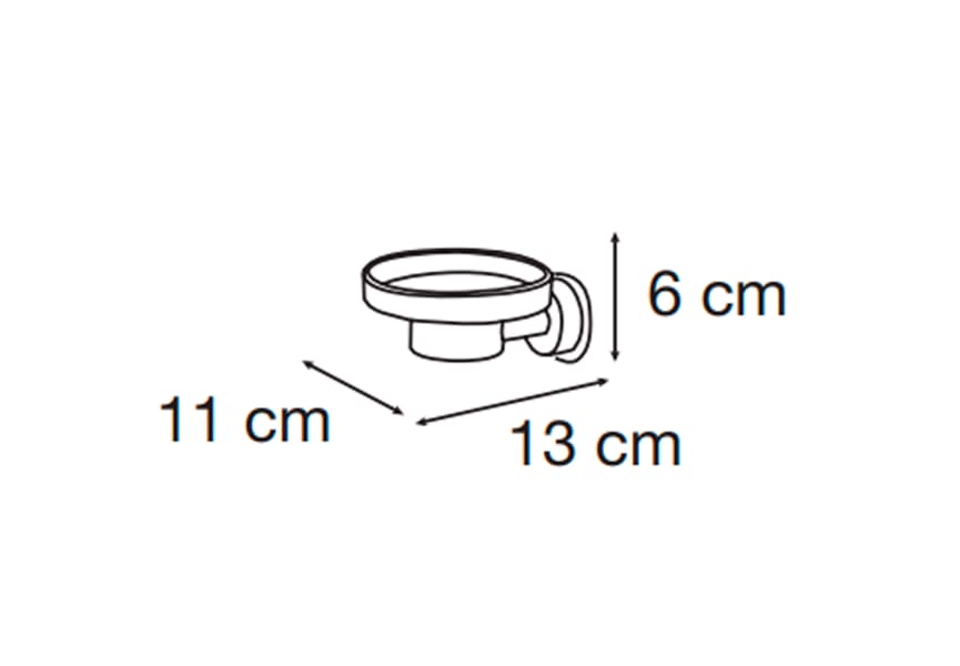 Porte-savon de salle de bain Mediterranea Arena par Mediterranea de baño croquis 1