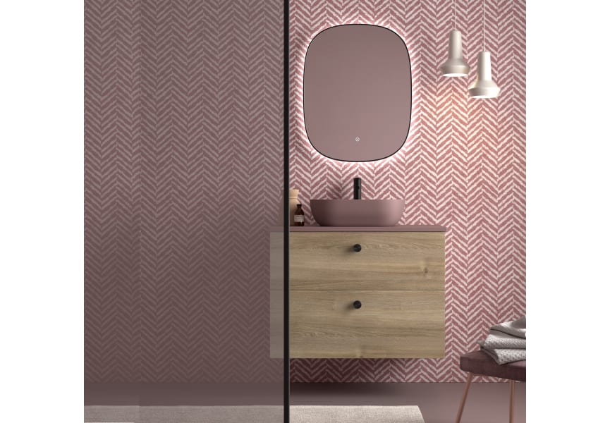 Meuble de salle de bains Avila Dos Carmen avec lavabo sur plan de toilette microtec principal 0