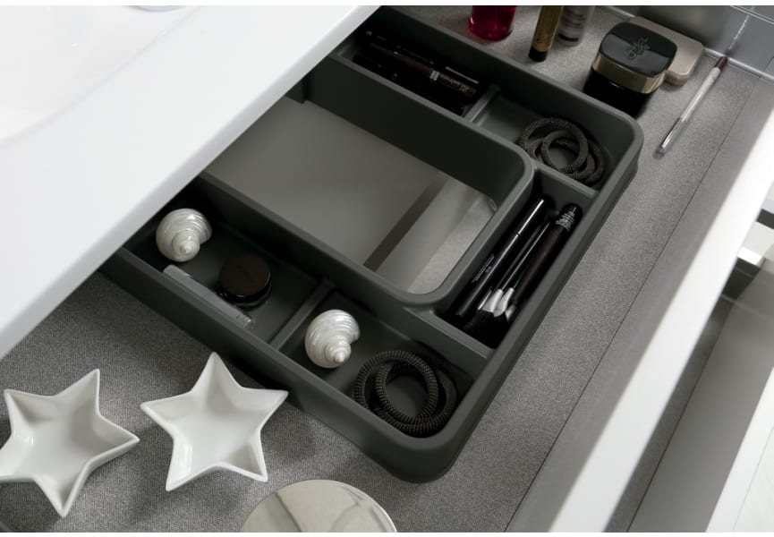 Avila Dos Paris 39 cm - Ensemble de vanité de salle de bain à profondeur réduite détail 2