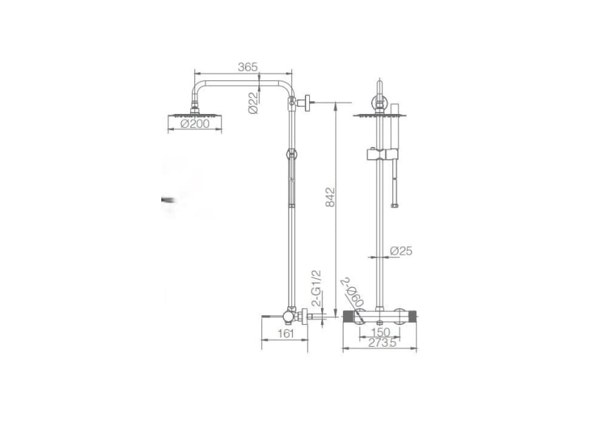 Line Imex shower set croquis 6