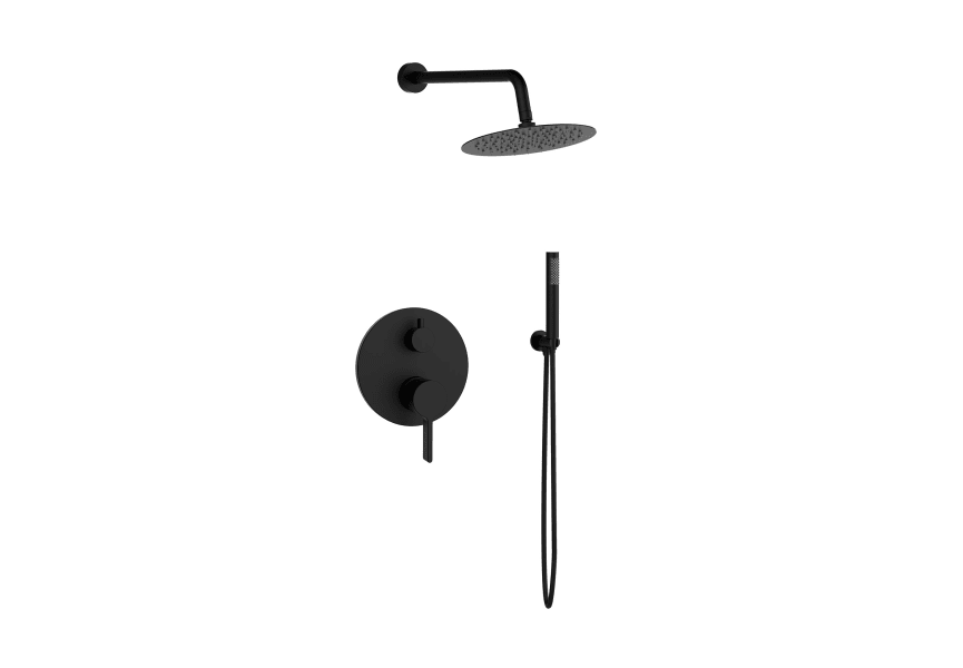 Ensemble de douche à encastrer en Bambú Lluvibath principal 4