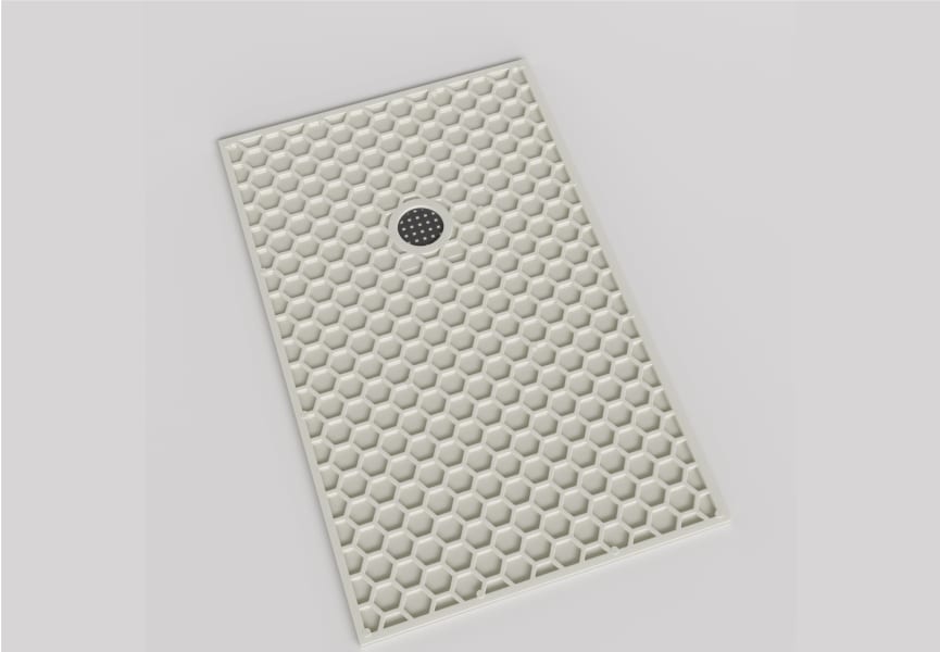 Receveur de douche en résine Galileo de Bruntec détail 4