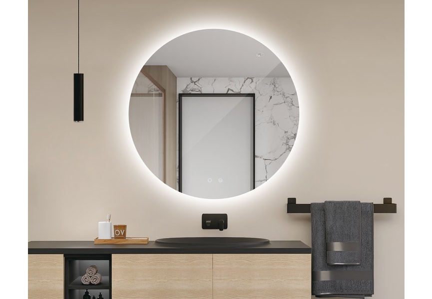 Miroir de salle de bains avec éclairage LED Lisboa Ledimex principal 2