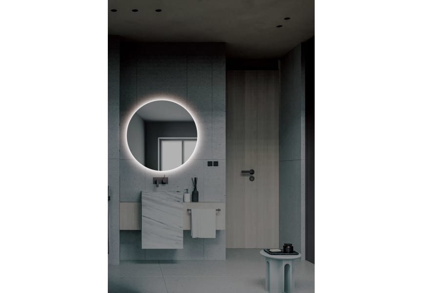 Miroir de salle de bain avec éclairage LED Lisboa Ledimex environnement 4