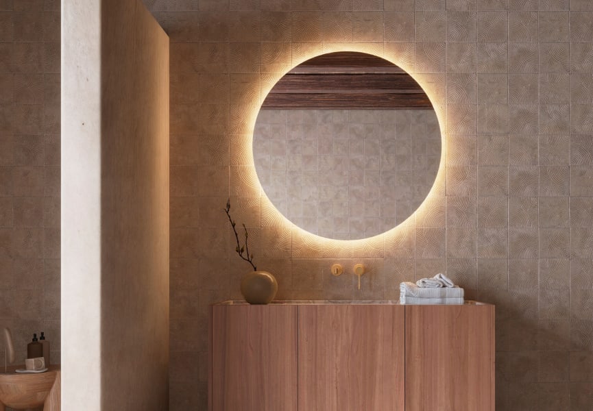 Miroir de salle de bain avec éclairage LED Oporto Ledimex principal 0