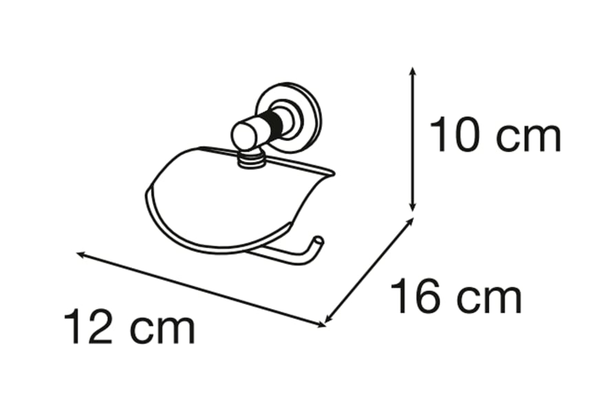 Porte-rouleau de salle de bain Paula by Mediterranea de baño croquis 1