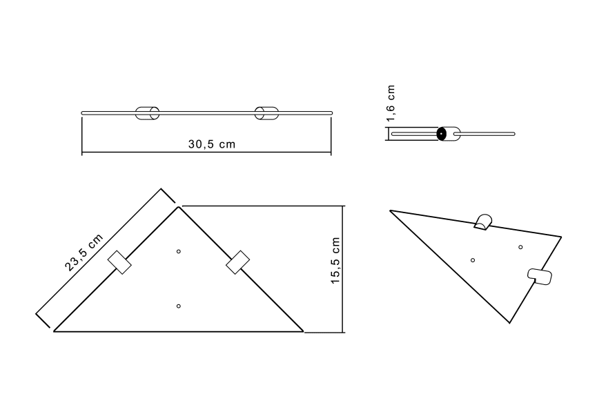 Etagère de salle de bain Logic Cosmic croquis 4