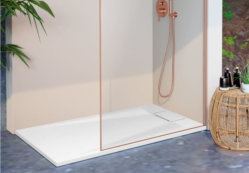 Receveur de douche en résine Mercuri Kassandra détail 1