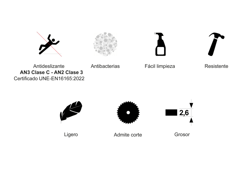 Receveur de douche en résine Mercuri Kassandra option 5