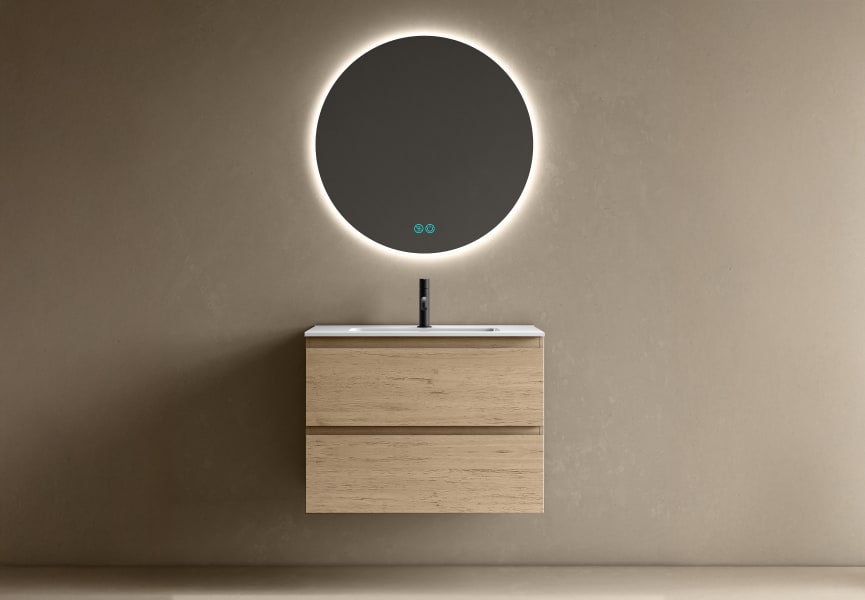 Ensemble de meubles de salle de bains 39 cm de profondeur réduite Roma Bruntec principal 3