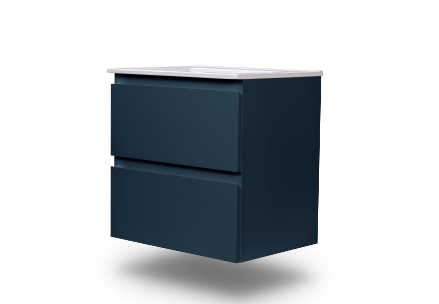 Ensemble de meuble de salle de bain compact Nivo Bruntec 2 tiroirs suspendus principal 6