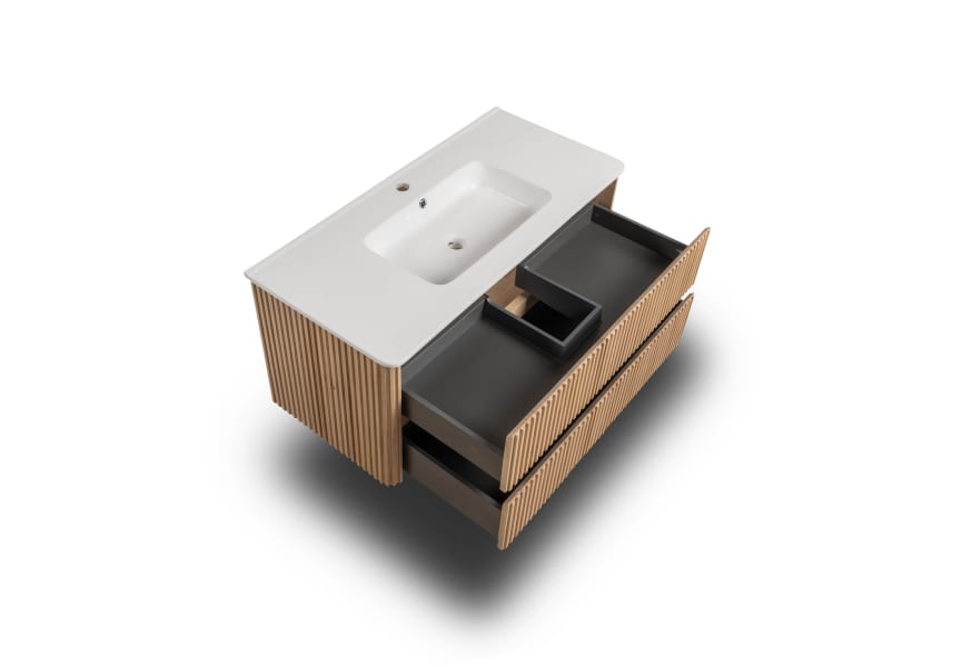 Bruntec Baviera meuble de salle de bain avec vasque à encastrer Bruntec détail 3