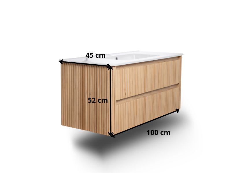 Bruntec Baviera meuble de salle de bain avec vasque à encastrer Bruntec croquis 5