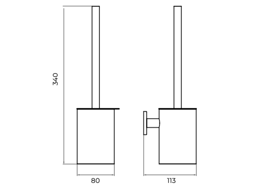 Ensemble d'accessoires de salle de bain Practic Medimex croquis 6