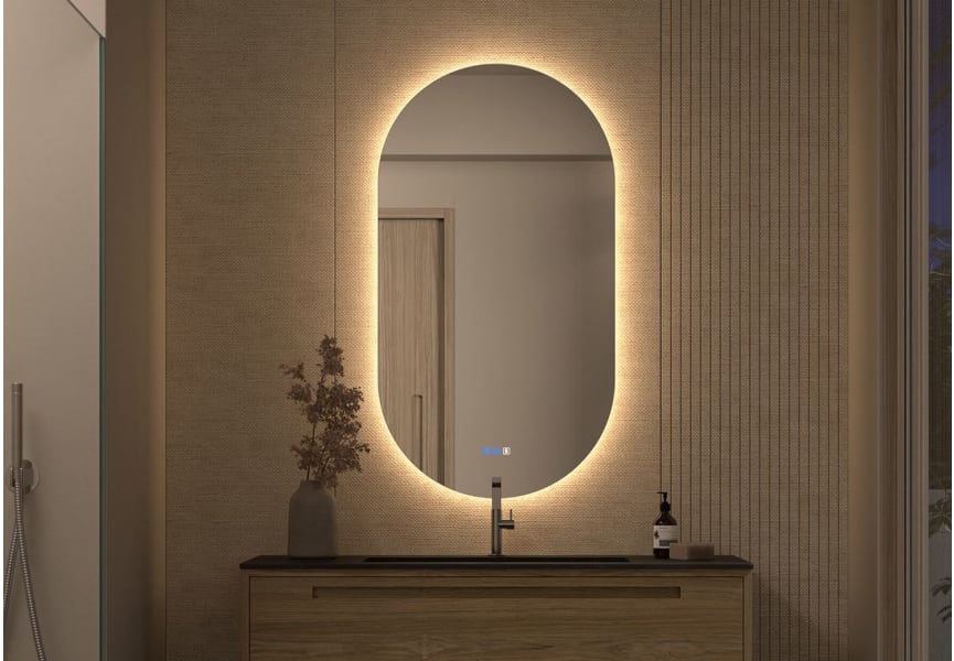 Bruntec Delta Miroir de salle de bain avec éclairage LED principal 5