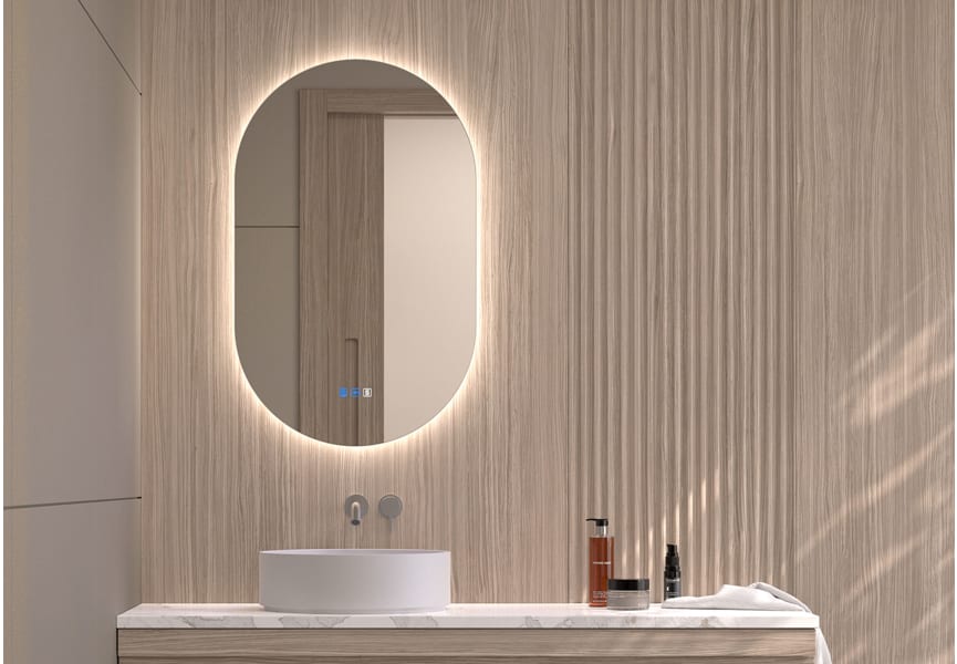 Bruntec Delta Miroir de salle de bain avec éclairage LED principal 1