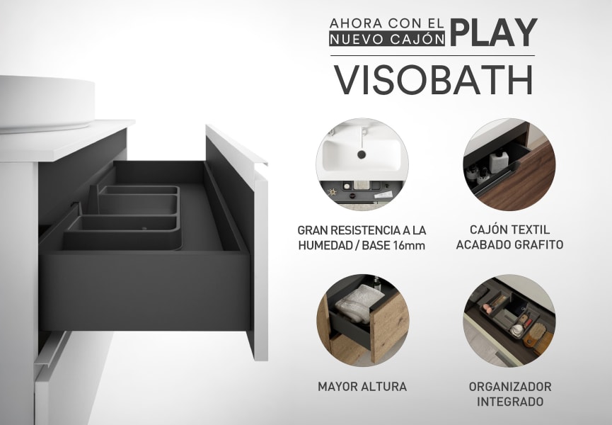 Ensemble de meubles de salle de bains Box Visobath détail 9