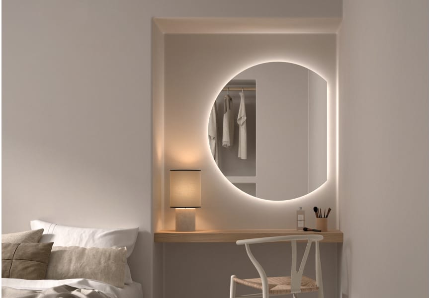 Miroir Zoni Bruntec Luna avec éclairage LED environnement 7