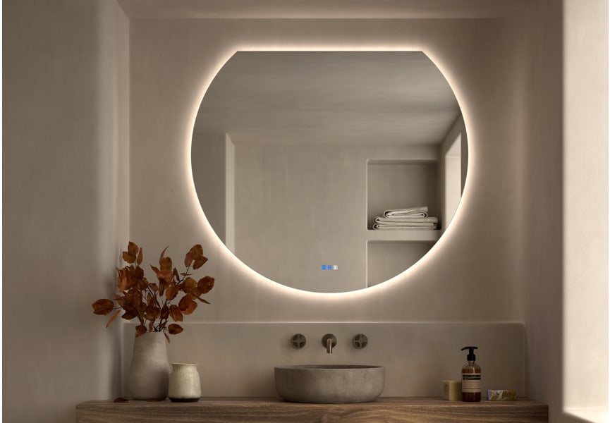 Miroir Zoni Bruntec Luna avec éclairage LED principal 3