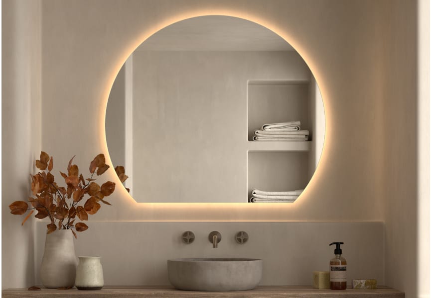 Miroir Zoni Bruntec Luna avec éclairage LED principal 0