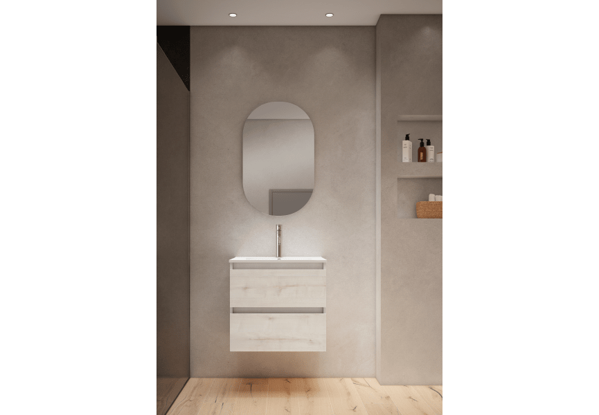 Ensemble de meubles de salle de bains à faible profondeur 39,5 cm Box Visobath principal 1