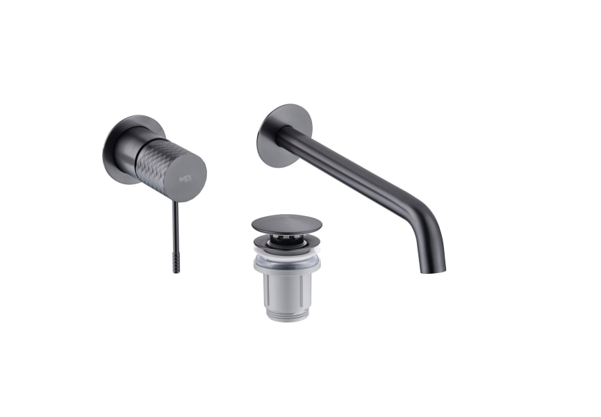 Imex Genova robinetterie de lavabo encastrée + bonde click-clack Pack principal 5