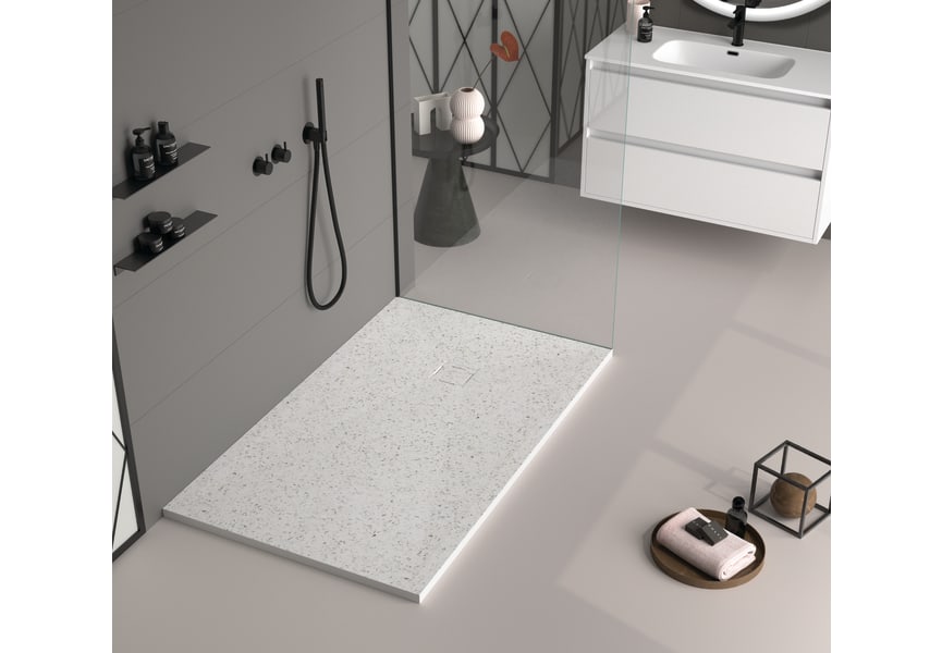 Receveurs de douche en résine décorés Design 3D Granit Bruntec principal 0