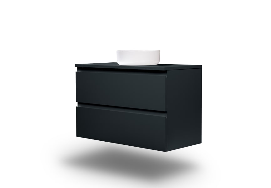 Meuble de salle de bains MDF laqué avec plan de toilette en bois Vilma Bruntec principal 18