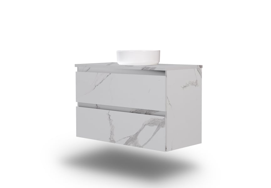 Meuble de salle de bains MDF laqué avec plan de toilette en bois Vilma Bruntec principal 19