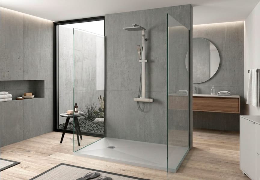Receveur de douche en résine Stone Plus Bruntec environnement 2