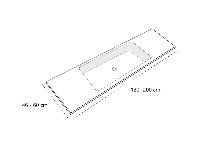 Vasque à encastrer Nevada Bruntec croquis 2