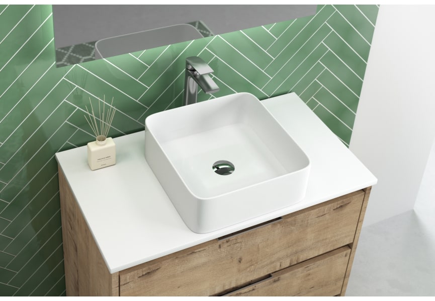 Meuble de salle de bains avec plan de toilette Solid Surface Boston Bruntec détail 6