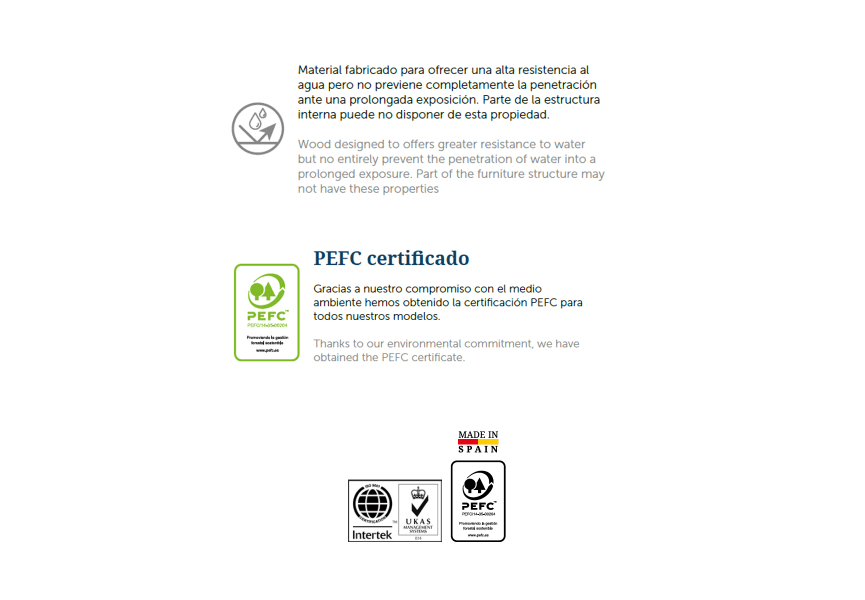 Coycama Landes meuble de salle de bain en bois avec plan de toilette en bois option 8