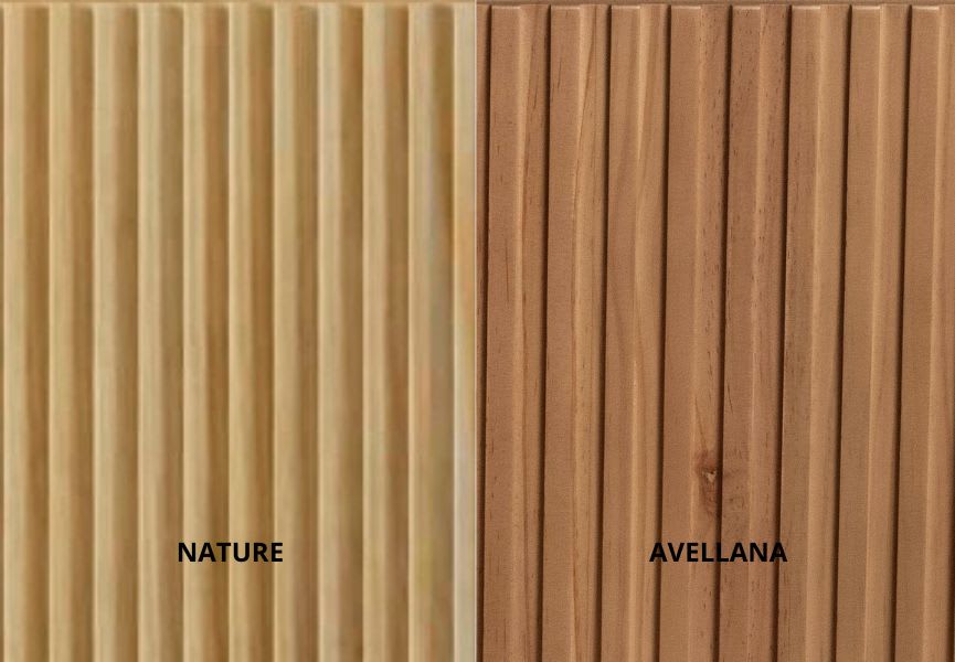 Meuble de salle de bains en bois massif sur mesure avec plan de toilette en bois Alpes 1 Bruntec détail 6