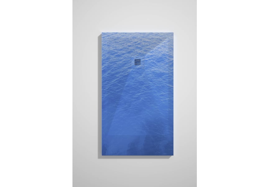 Receveurs de douche en résine décorés Design 3D Bleu Bruntec option 11