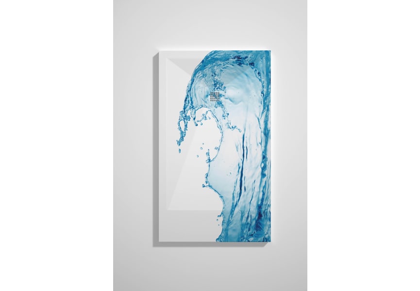 Receveurs de douche en résine décorés Design 3D Bleu Bruntec option 8