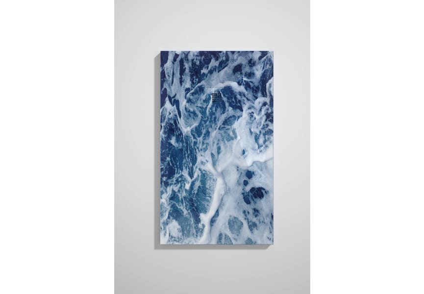 Receveurs de douche en résine décorés Design 3D Bleu Bruntec option 10