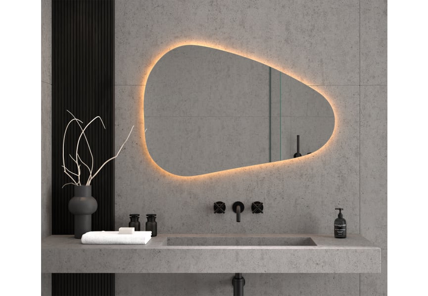 Eurobath Arequipa Miroir irrégulier LED avec éclairage principal 4
