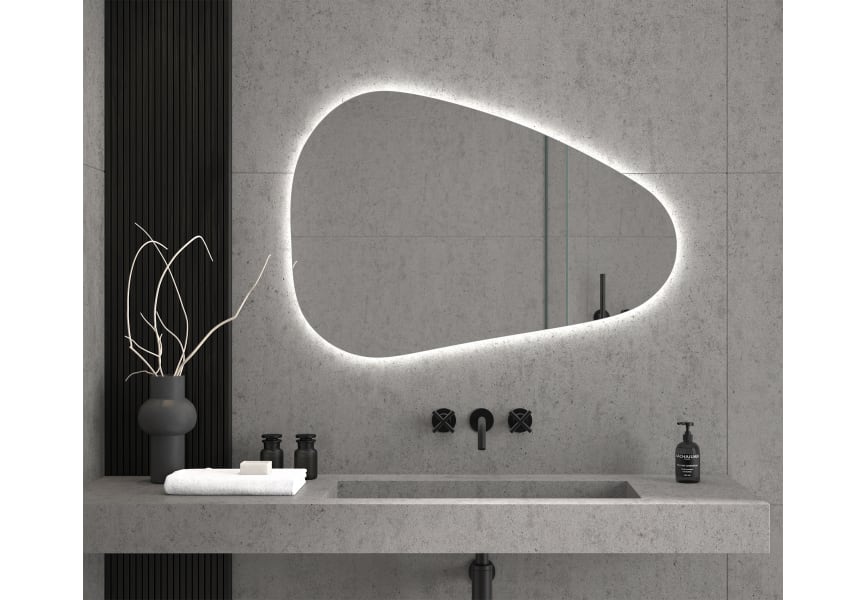 Eurobath Arequipa Miroir irrégulier LED avec éclairage principal 3