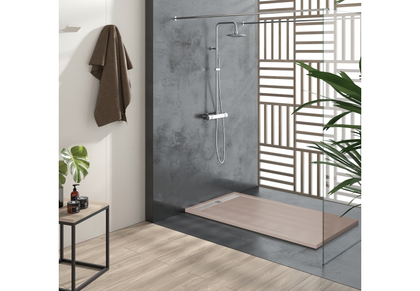 Receveur de douche en résine Design Stile Bruntec environnement 5